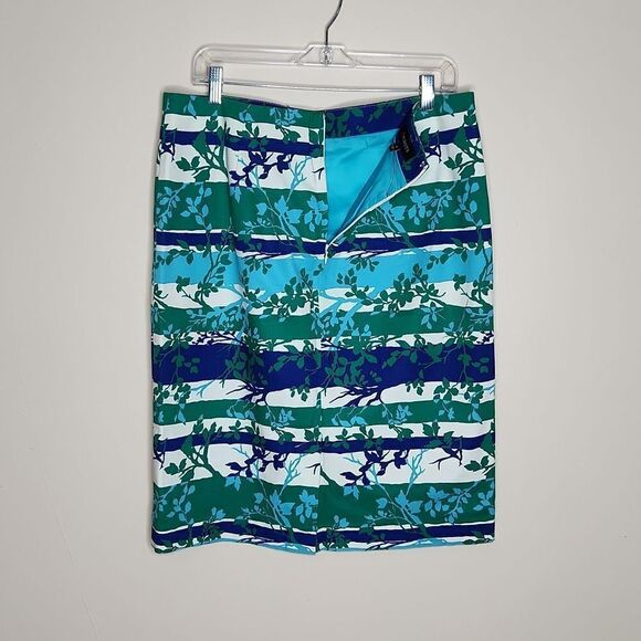 Talbots CANVAS COTTON Botanical A-LINE SKIRT - Picture 3 of 10